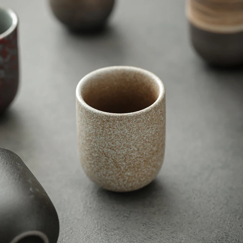 Japanese Stoneware Tea Cup — Handmade Ceramic, 130ml