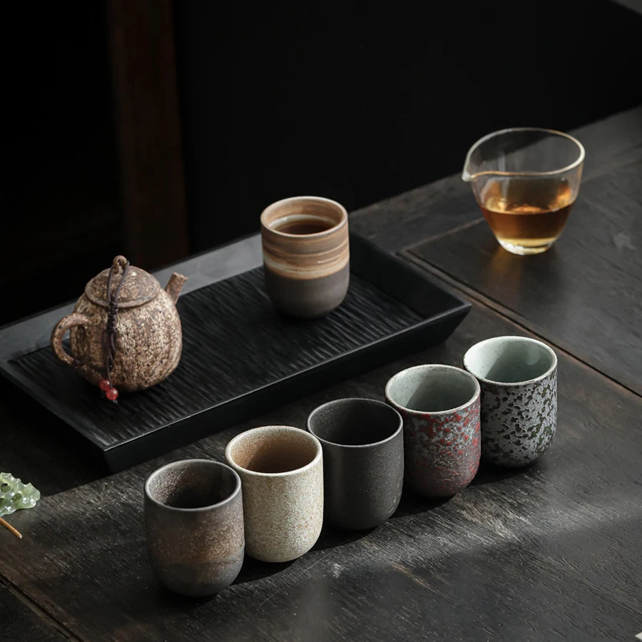 Japanese Stoneware Tea Cup — Handmade Ceramic, 130ml