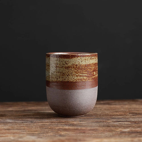 Japanese Stoneware Tea Cup — Handmade Ceramic, Multiple Sizes