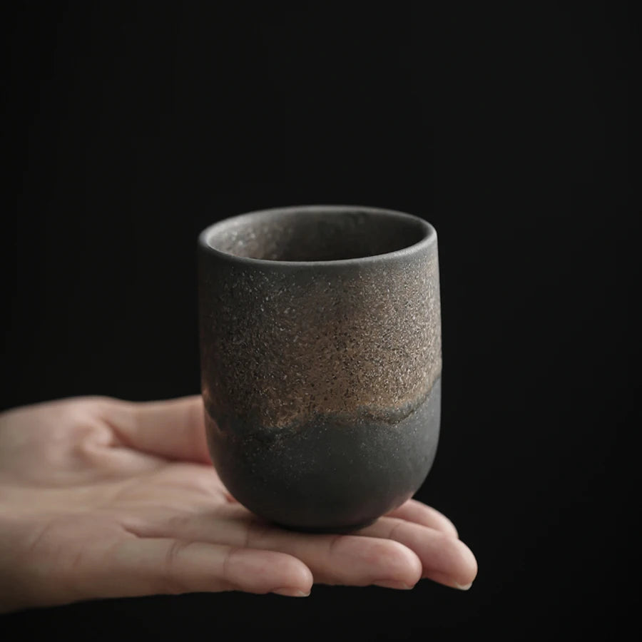 Japanese Stoneware Tea Cup — Handmade Ceramic, Multiple Sizes