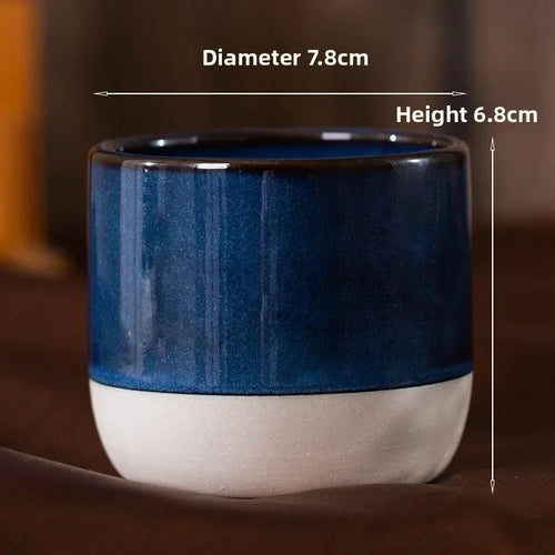 Japanese Stoneware Tea Mug — Vintage Ceramic