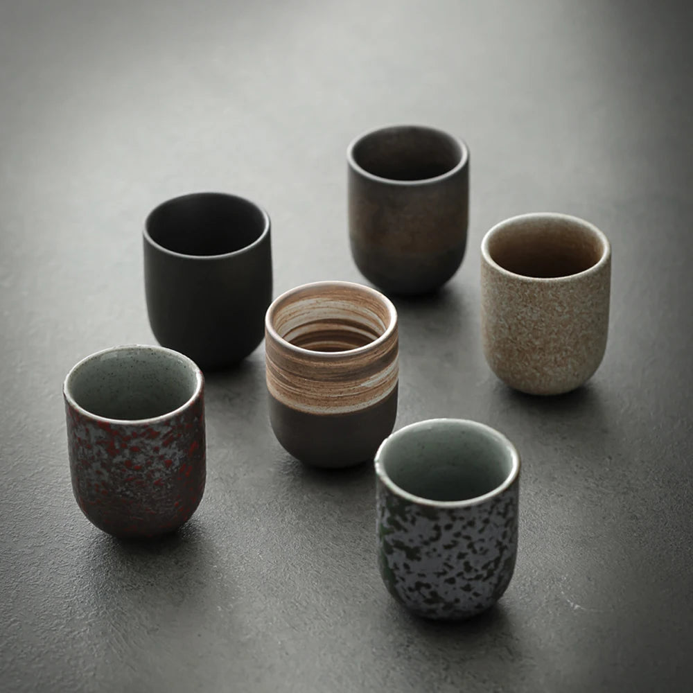 Japanese Stoneware Tea Cup — Handmade Ceramic, 130ml