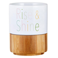 Ceramic Pour-Over Mug with Bamboo Base — 350ml